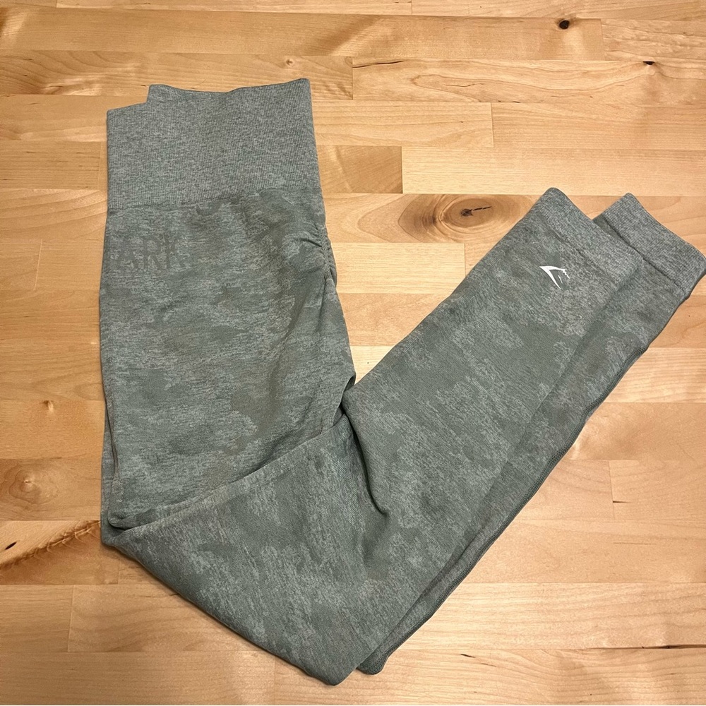 Gymshark camo scrunch butt leggings